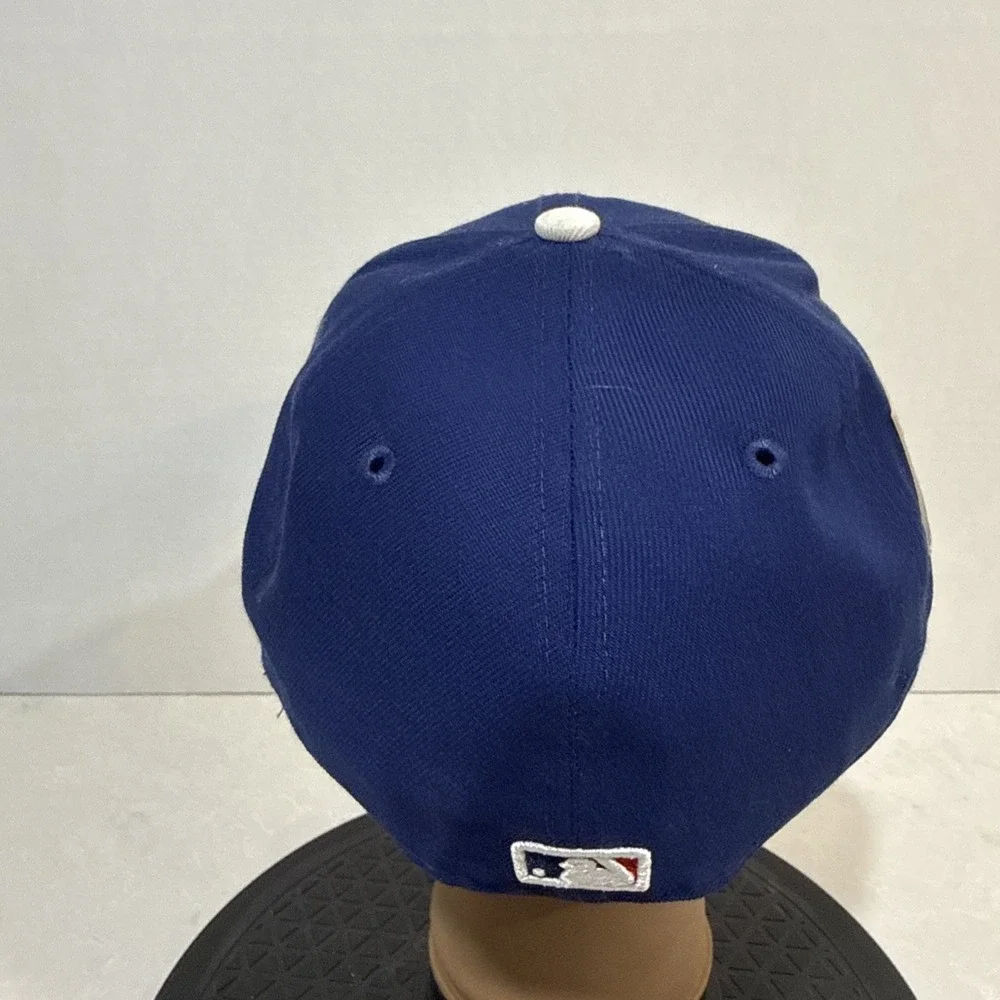 Dodgers 60th Anniversary Of Dodger Stadium Patch Hat Cap NAVY/WHITE  7 5/8  NEW